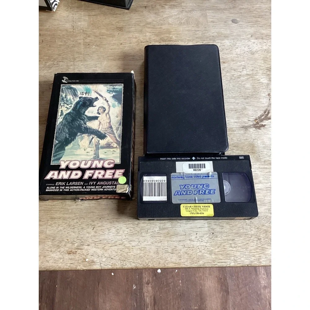 VHS Young And Free (1979) Keith Larsen Monterey Home Video big box Vintage RARE